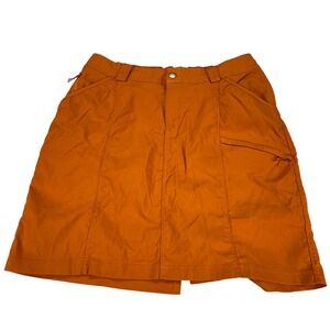 Duluth Trading Co Womens Size 12 Burnt Orange Dry on the Fly Skort Hiking Skirt